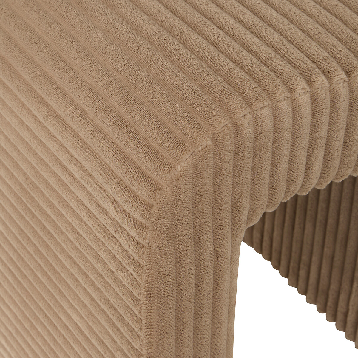 Pufe SEVI bege de veludo