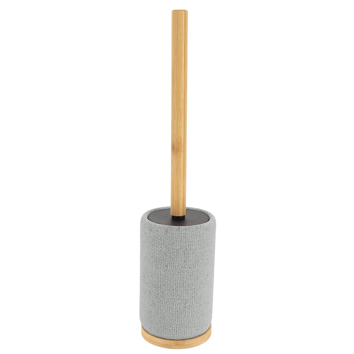 Escova WC Efeito Malha Cinza