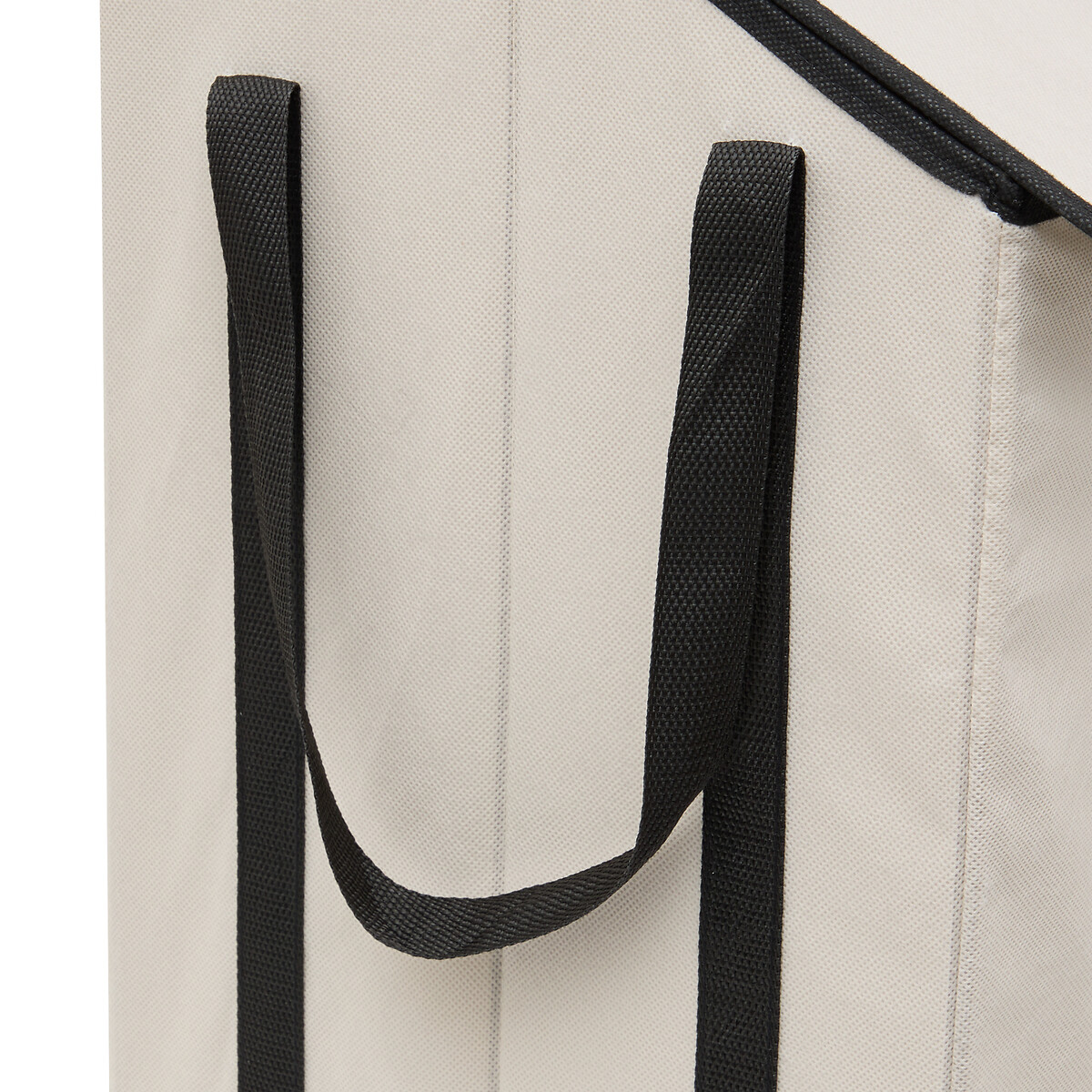 Cesto de roupa suja bege 45l