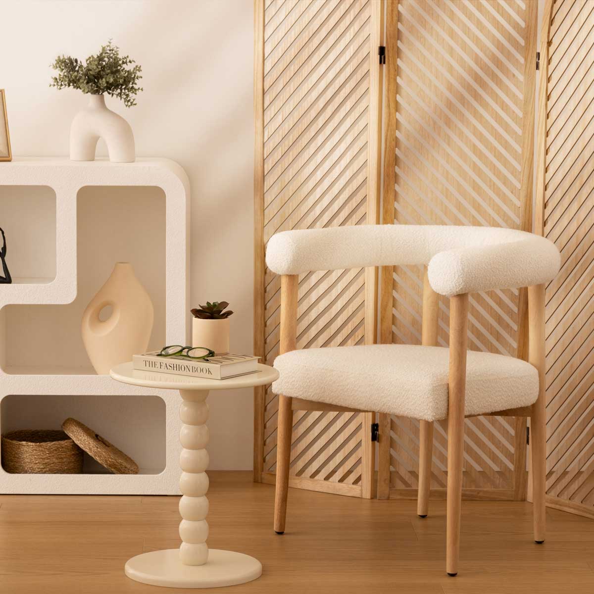 Mesa de apoio CHAMLO cru em mdf