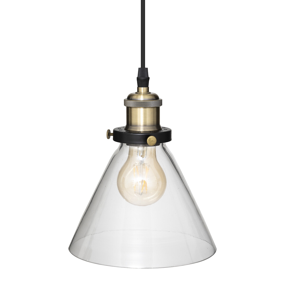 Candeeiro de teto ALAK preto 90cm