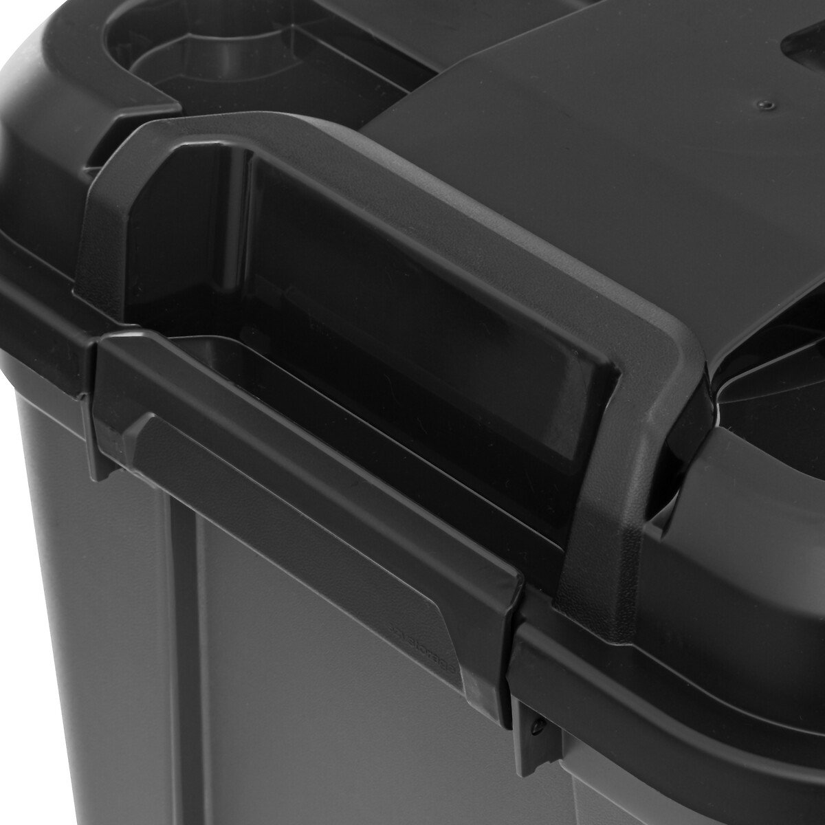 Caixa de arrumação preta 80l