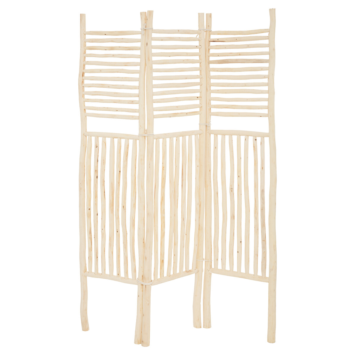 Biombo SEA VIEW bege em madeira de álamo