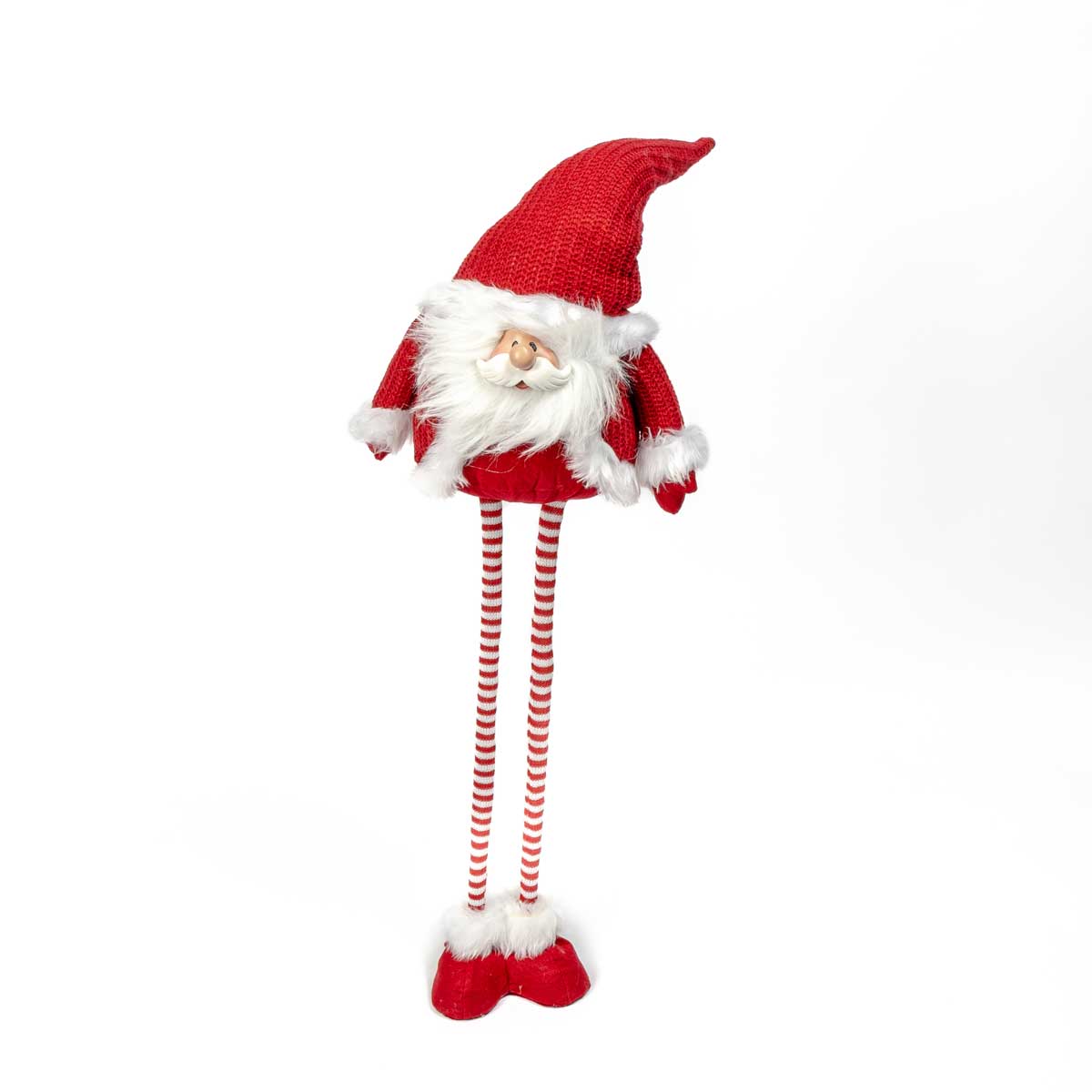 Figura decorativa pai natal com pernas extens&iacute;veis