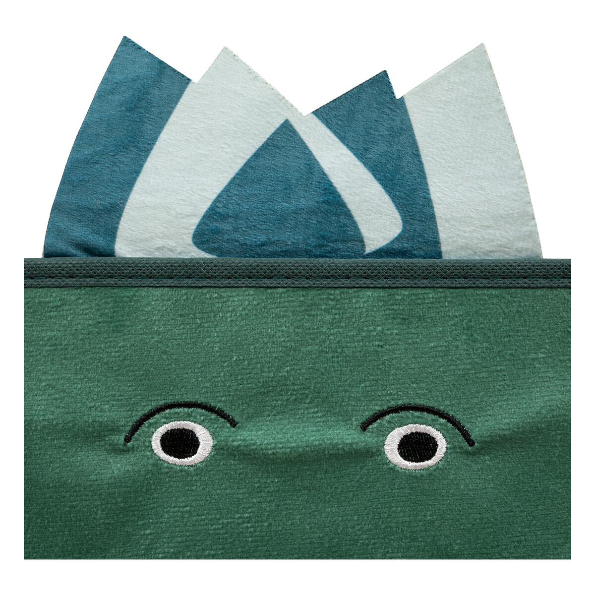 Cubo de arruma&ccedil;&atilde;o verde floresta dino