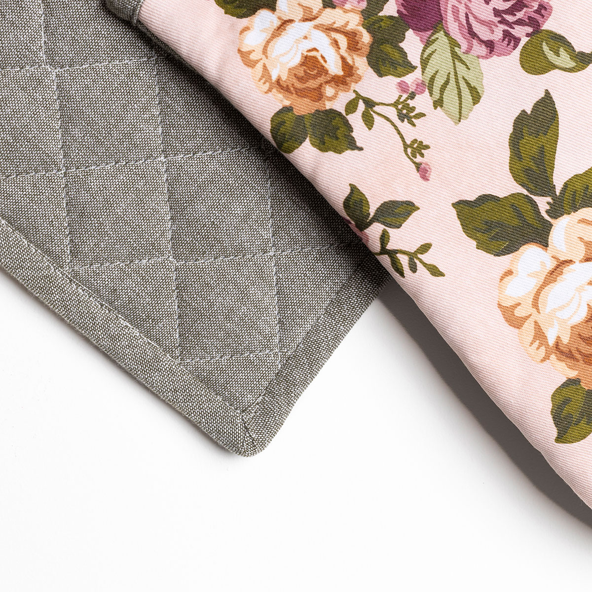 Conjunto de luva e pega de cozinha BELLISSIMA ANNABEL rosa