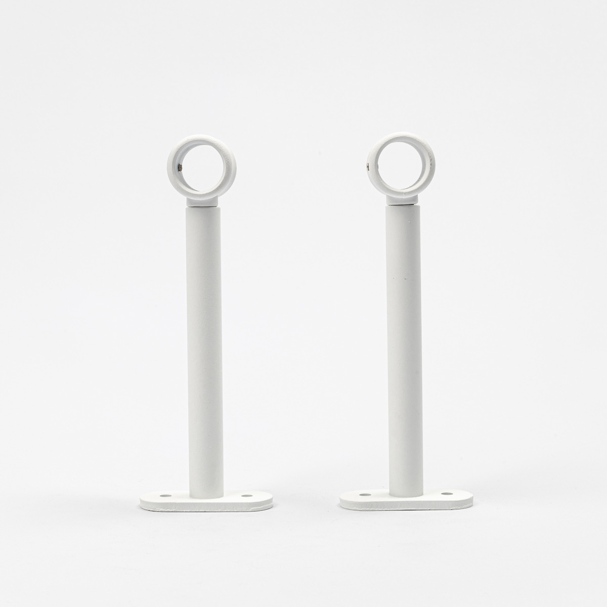 Conjunto 2 suportes branco mate 150mm