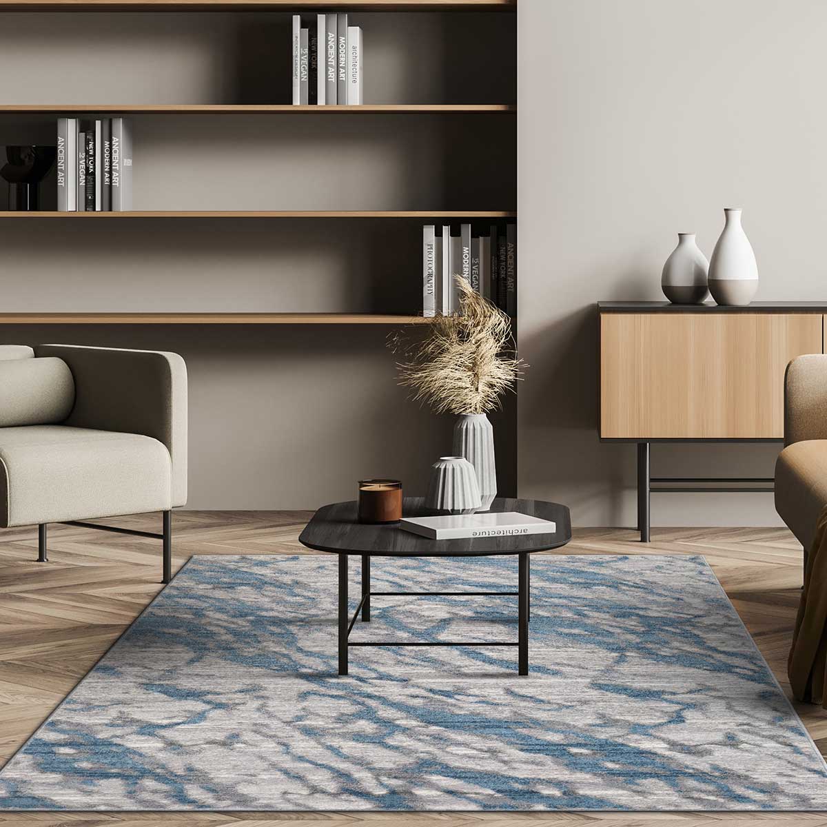 Tapete VIQI waves azul 120x160cm