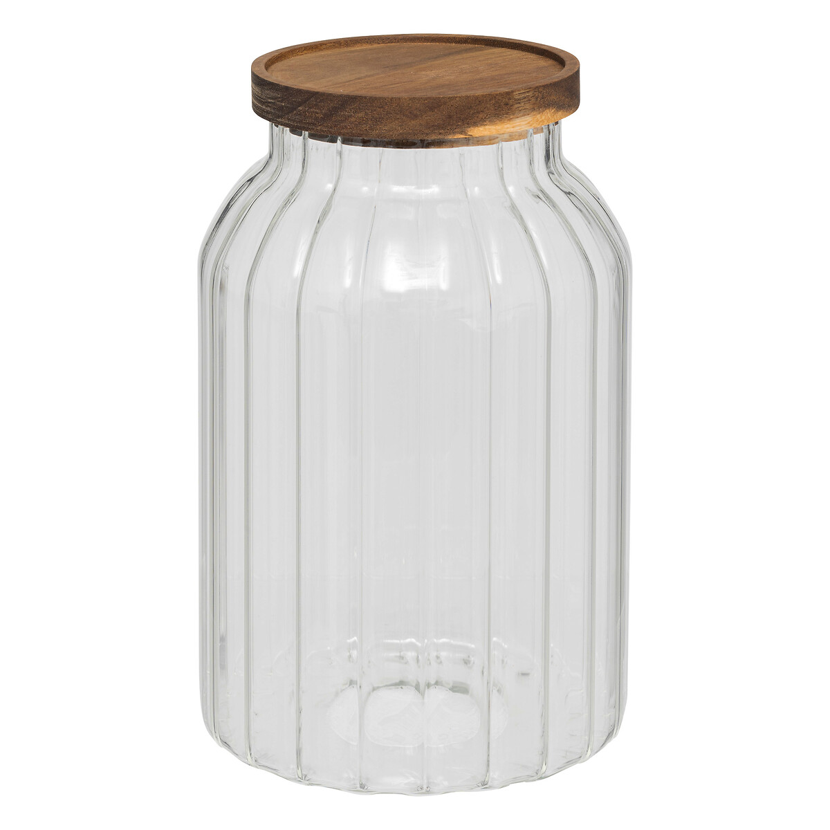 Frasco HARMONY com tampa madeira ac&aacute;cia 3l