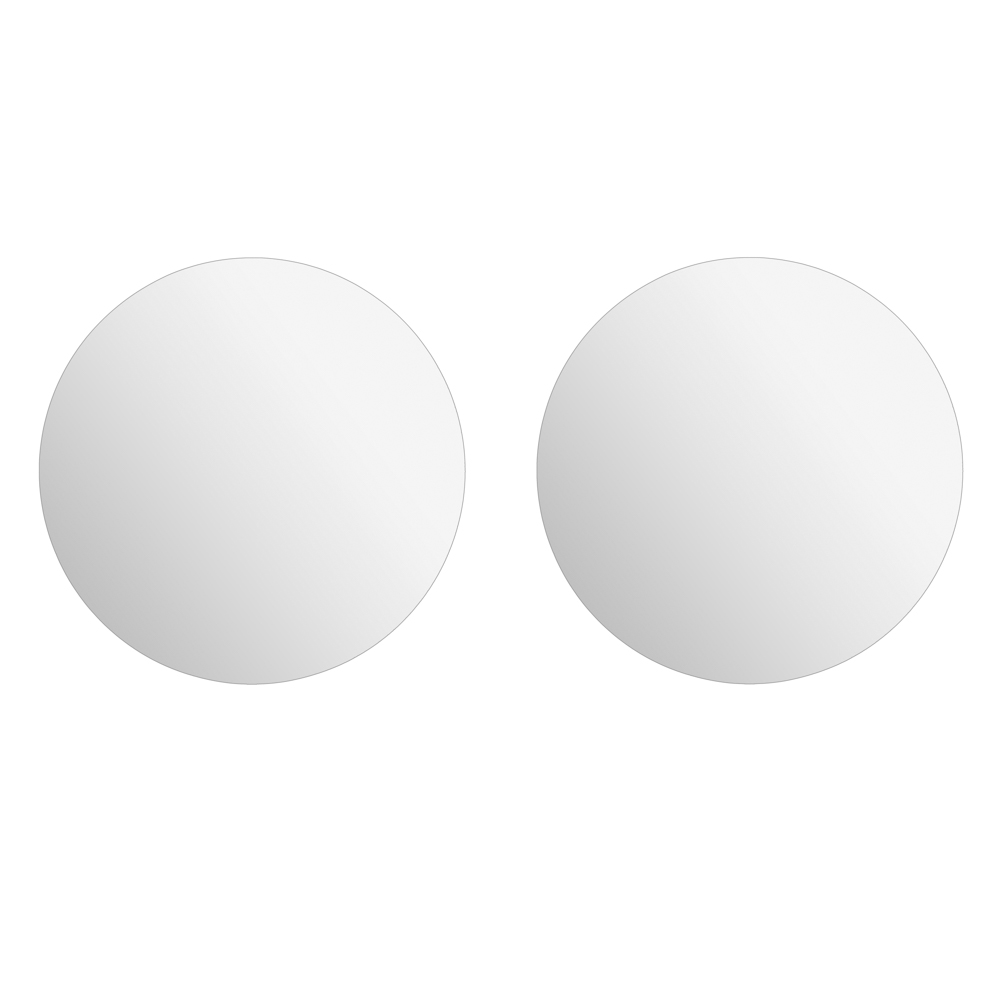 Conjunto de 2 espelhos adesivos redondos