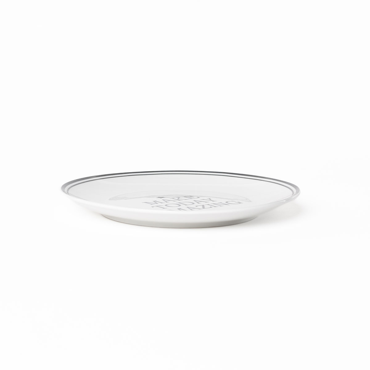 Prato Raso Hapy III Em Porcelana 27cm