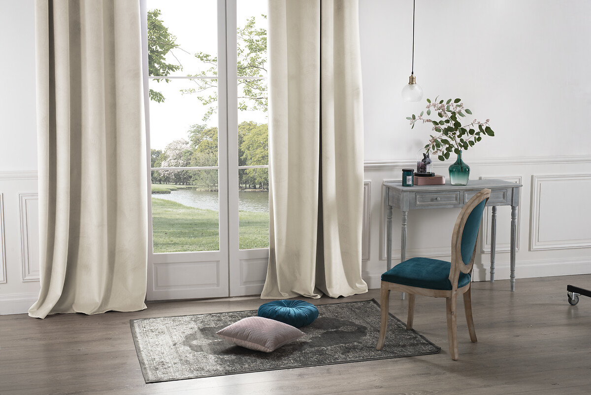 Cortina opaca bege 140x260cm,  Cortina opaca bege 140x260cm