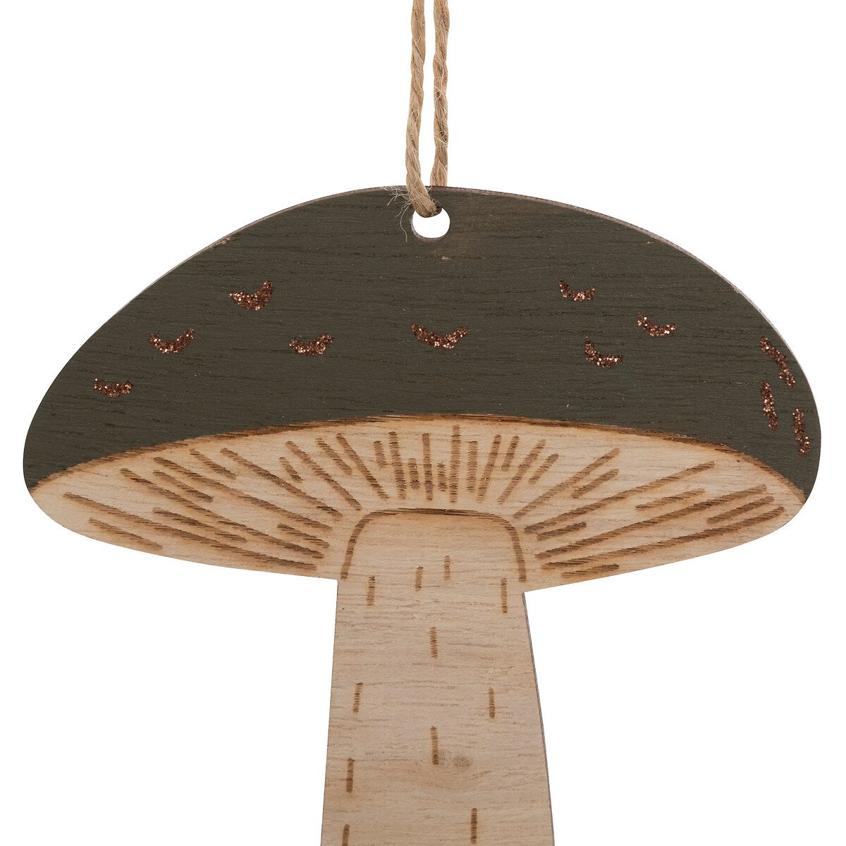 Conjunto de 2 pendurantes cogumelo 12cm