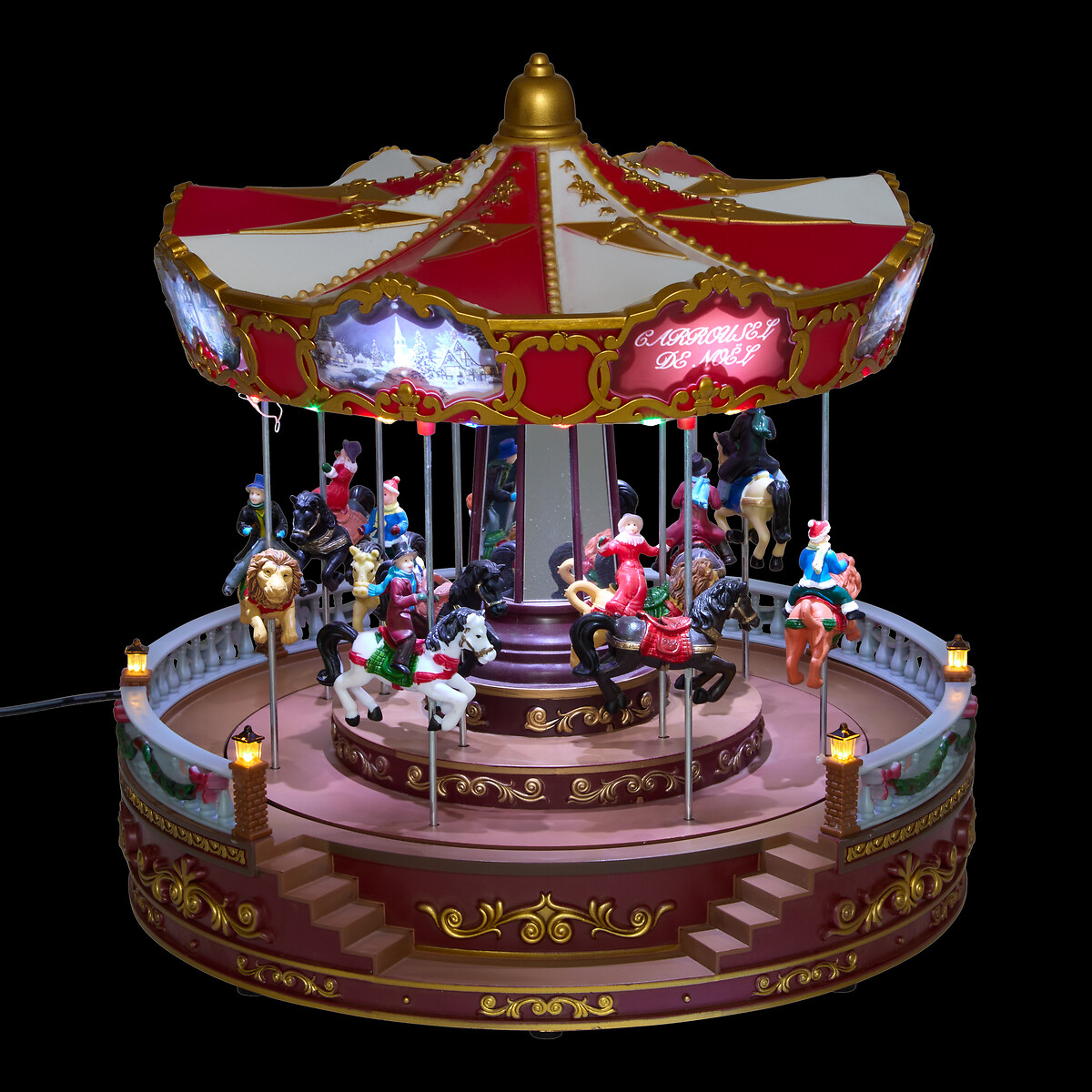 Carrossel animado com figuras