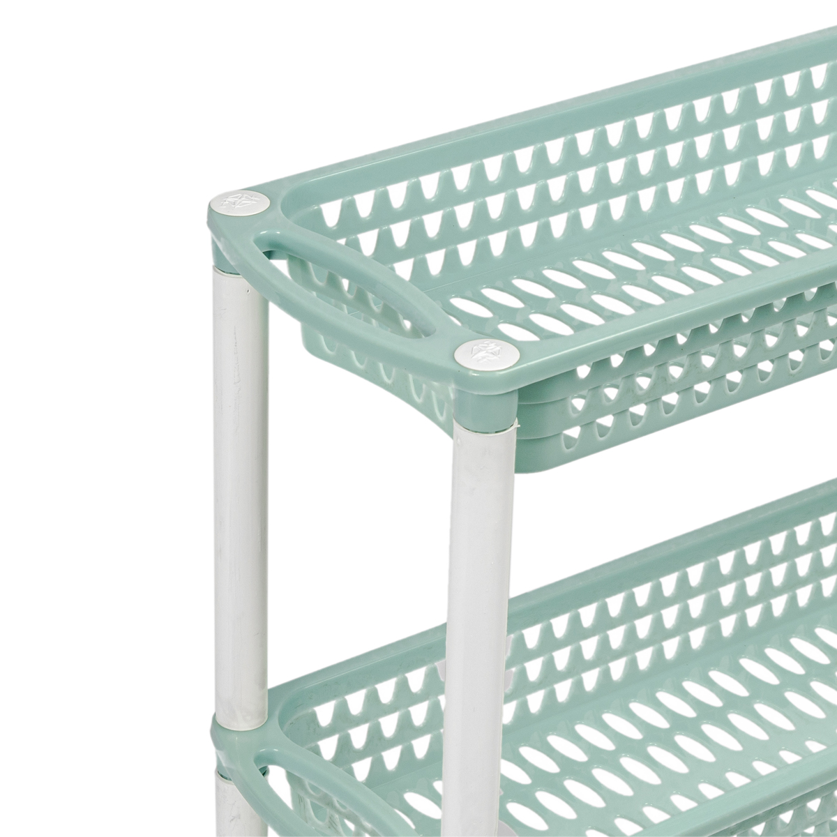 Carro de cozinha ALTHEA azul com 3 cestos