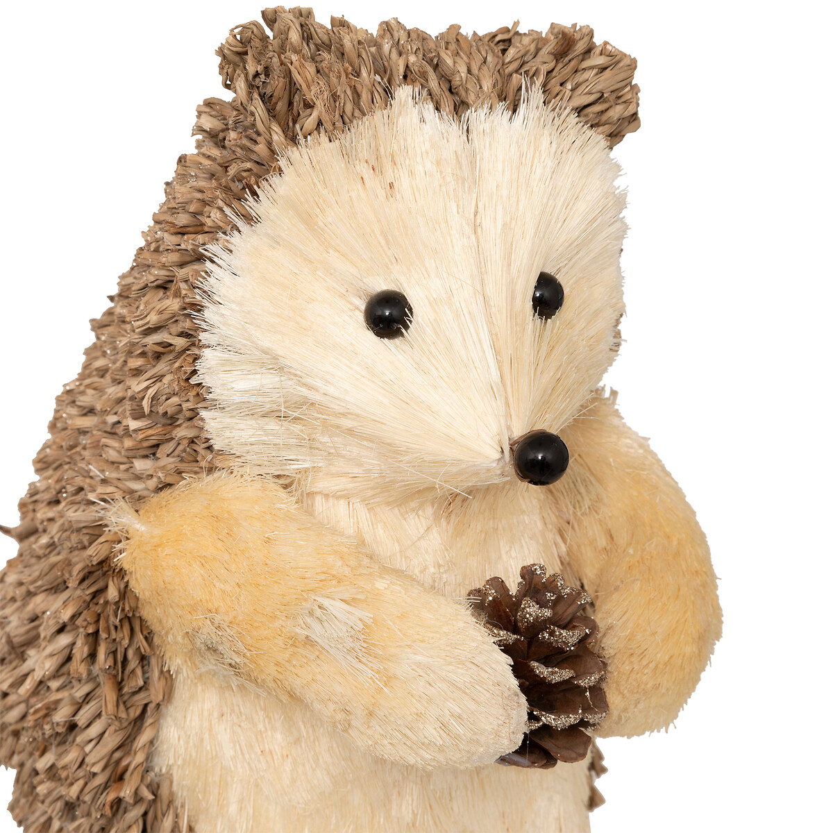 Figura de ouriço com pinha 24cm,  Figura de ouriço com pinha 24cm