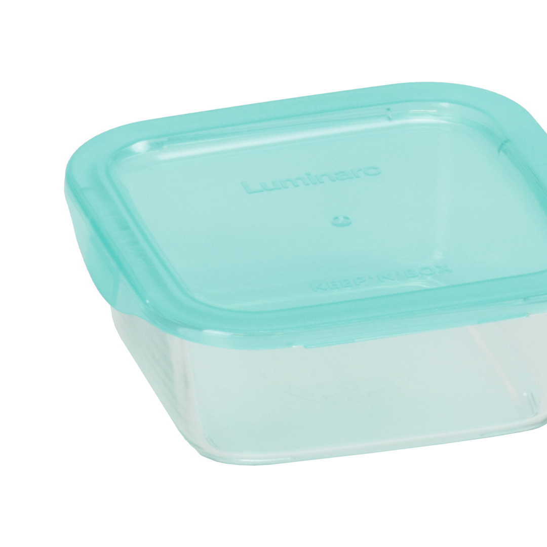 Caixa de vidro quadrada com tampa 76cl