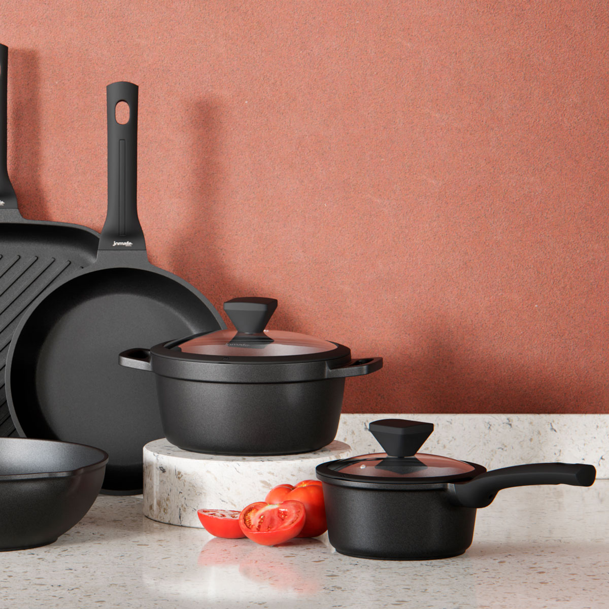 Ca&ccedil;arola SIGMA preto 16cm