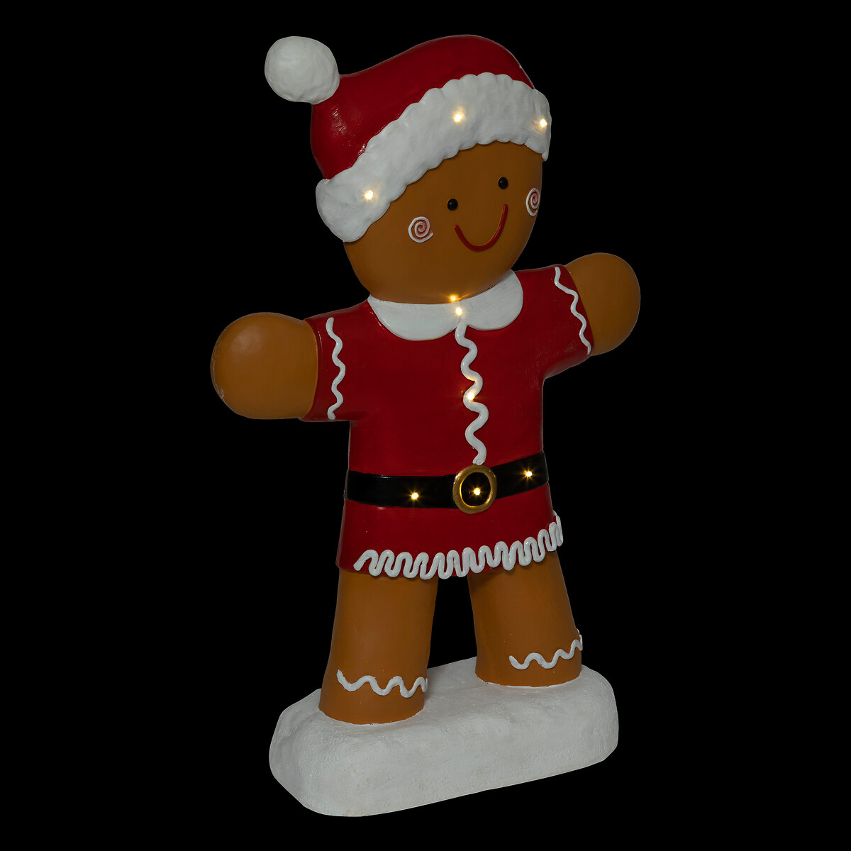 Figura bolacha de gengibre com led 110cm