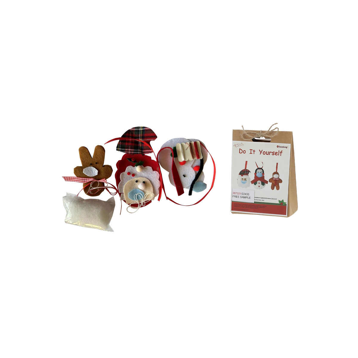 Conjunto de 3 pendurantes diy