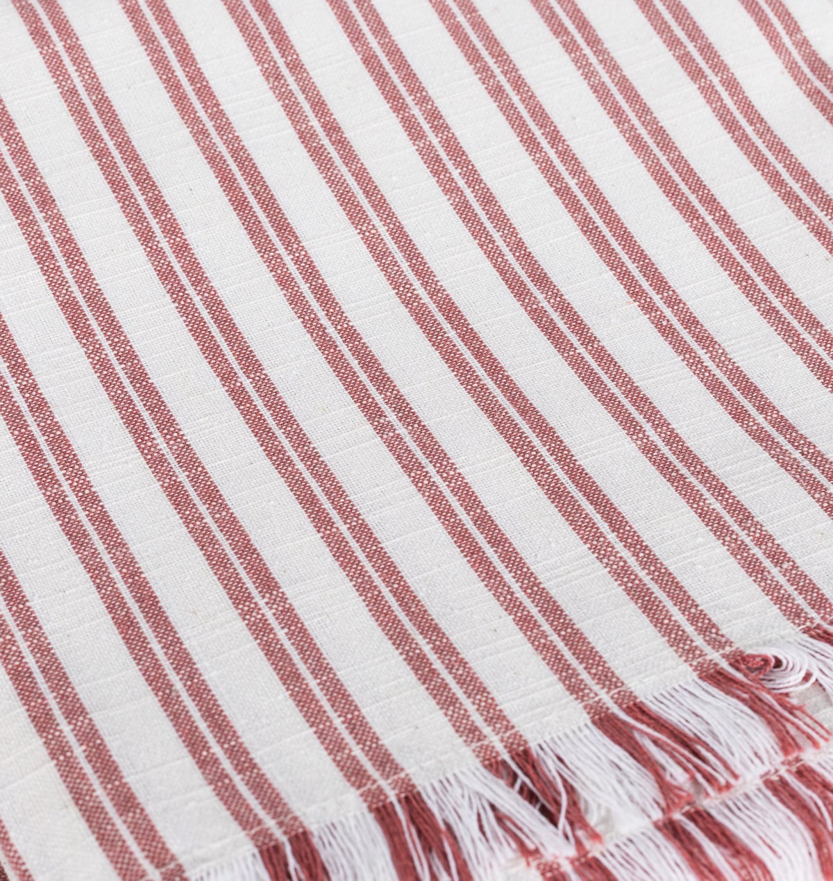 Toalha de mesa SLUB STRIPES terracota 140x240cm