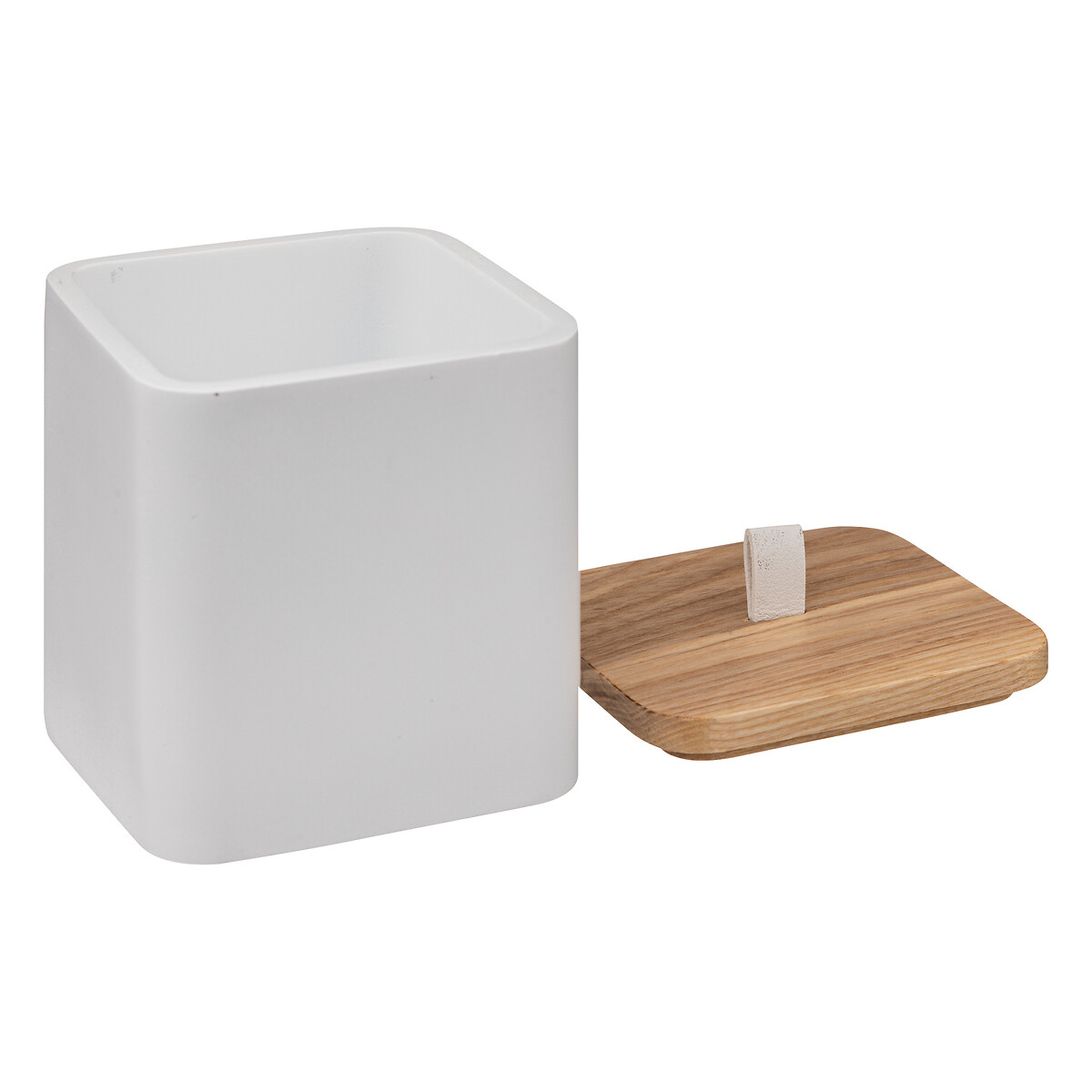 Pote para algod&atilde;o NATUREO branco