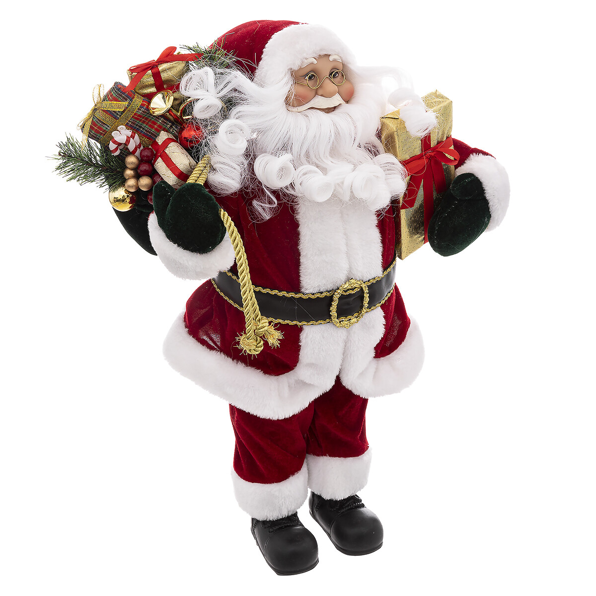 Figura pai natal veludo 45cm