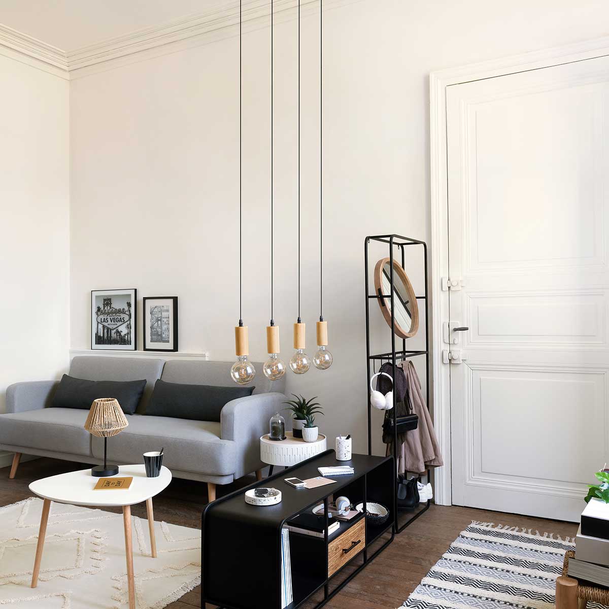 Candeeiro de mesa JILY natural ETNIC em corda,  Candeeiro de mesa JILY natural ETNIC em corda