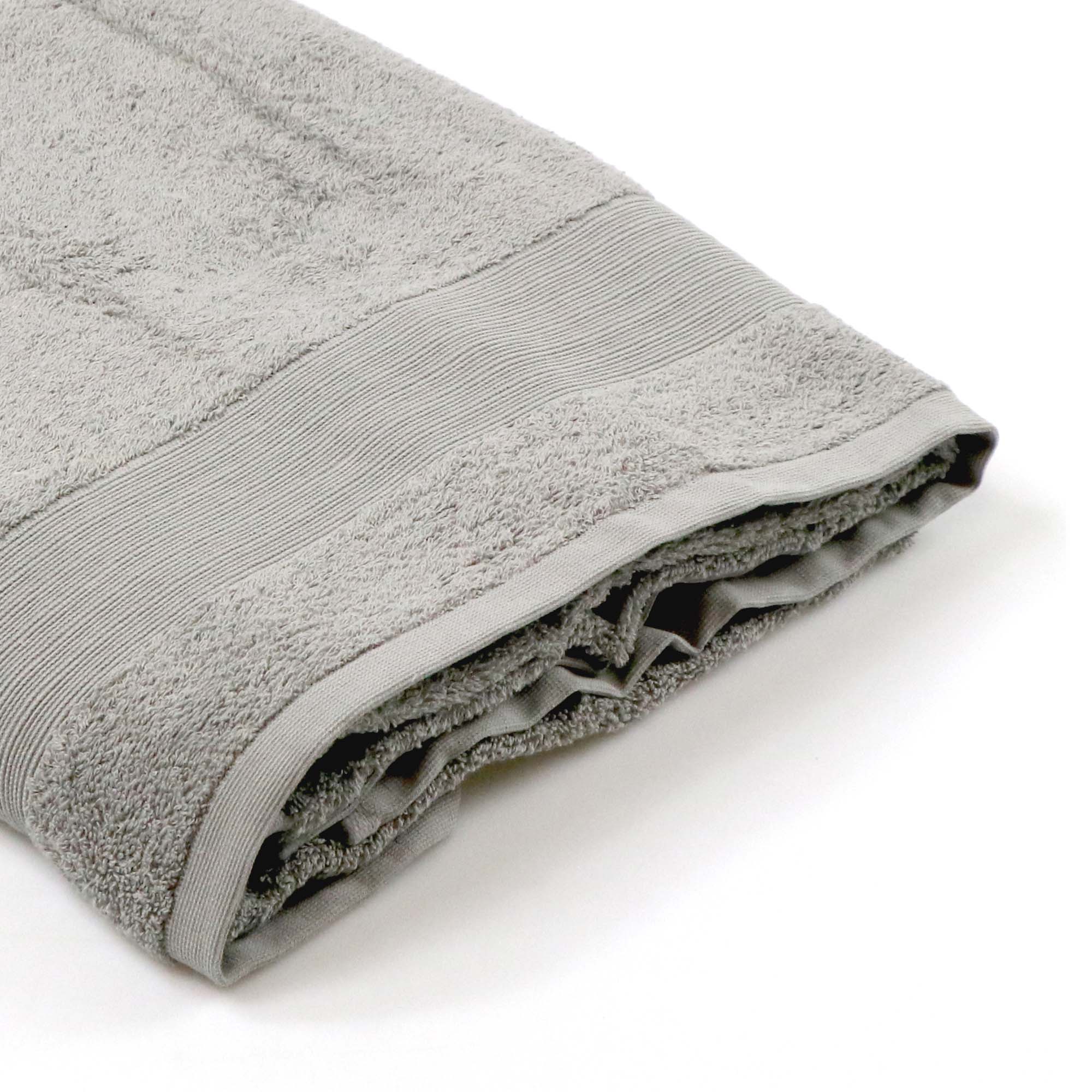 Toalha lençol de banho cinza TIMELESS 100x150cm