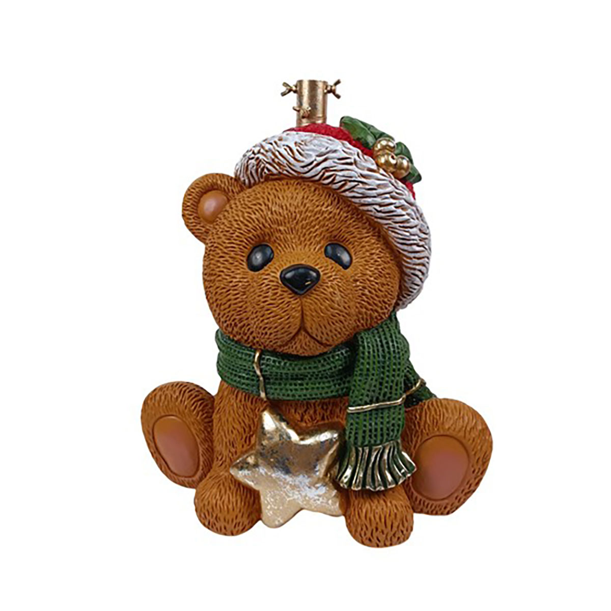 Base Para &Aacute;rvore De Natal De Urso Com Cachecol