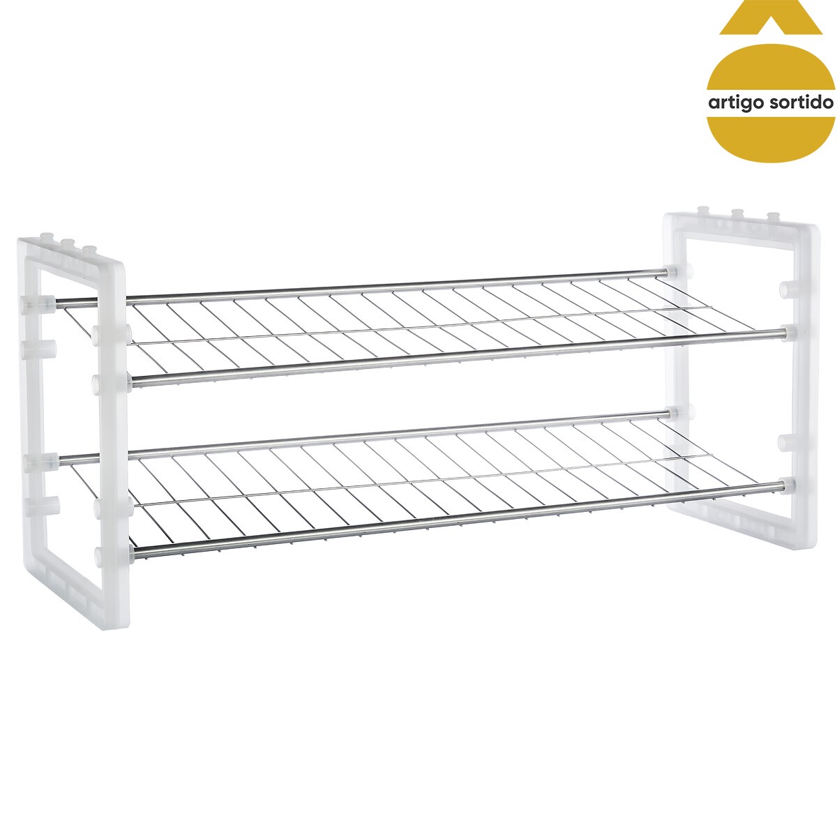 Sapateira em metal empilh&aacute;vel