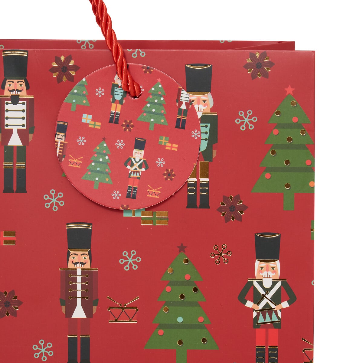 Saco oferta com figuras natalicias 26x12x32cm