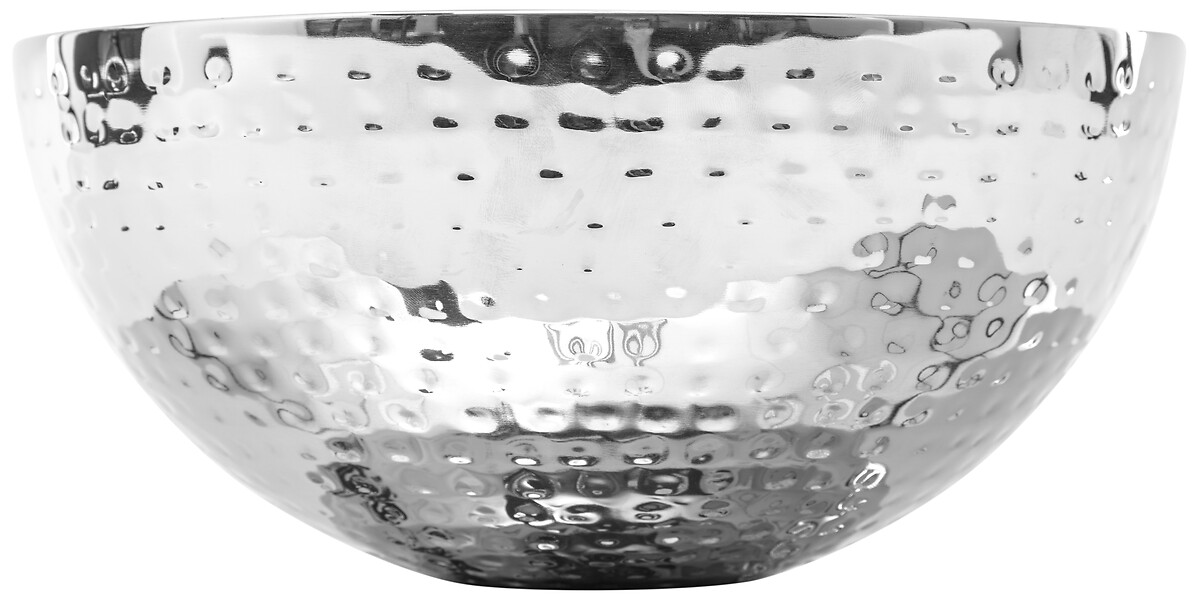 Saladeira em inox martelado 19cm