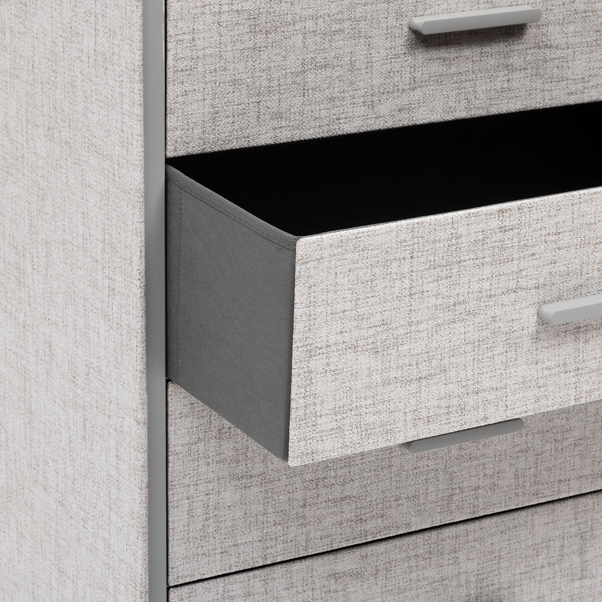 C&oacute;moda GRANITE cinza com 5 gavetas