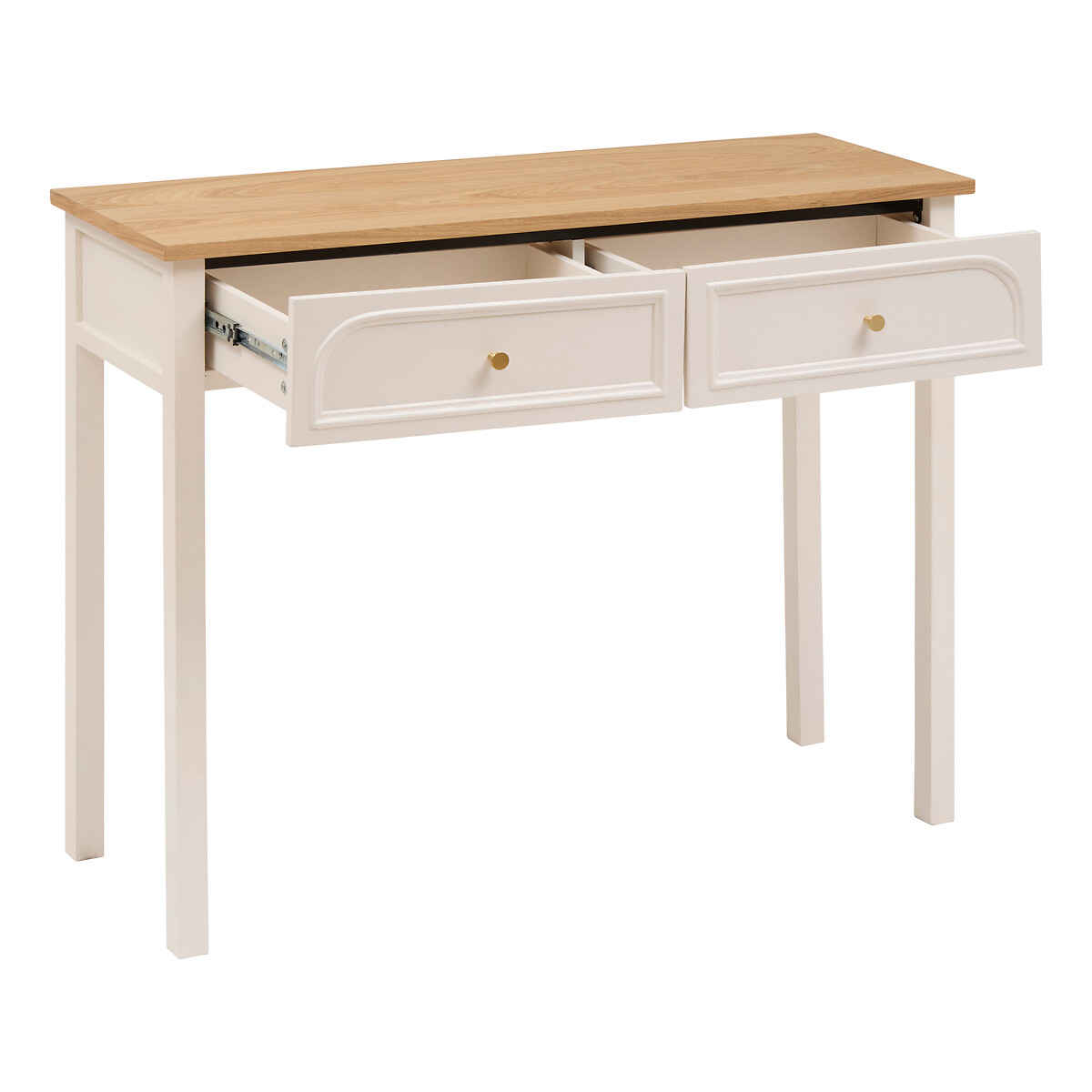 Consola MOHEA com 2 gavetas bege