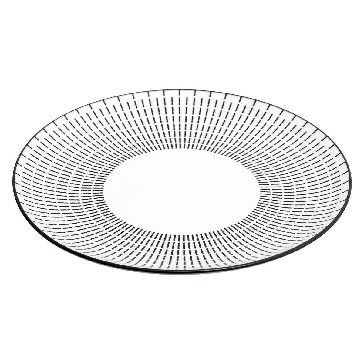 Serviço de mesa LUNIS preto decorado 18 peças