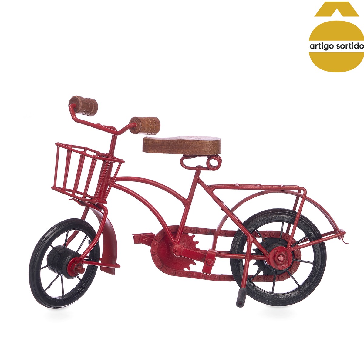 Bicicleta Decorativa Vermelha,  Bicicleta Decorativa Vermelha