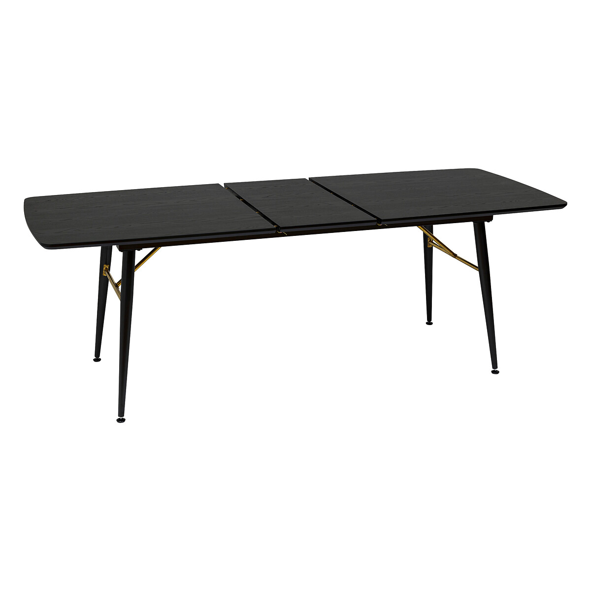 Mesa de jantar extens&iacute;vel AUBREY preta