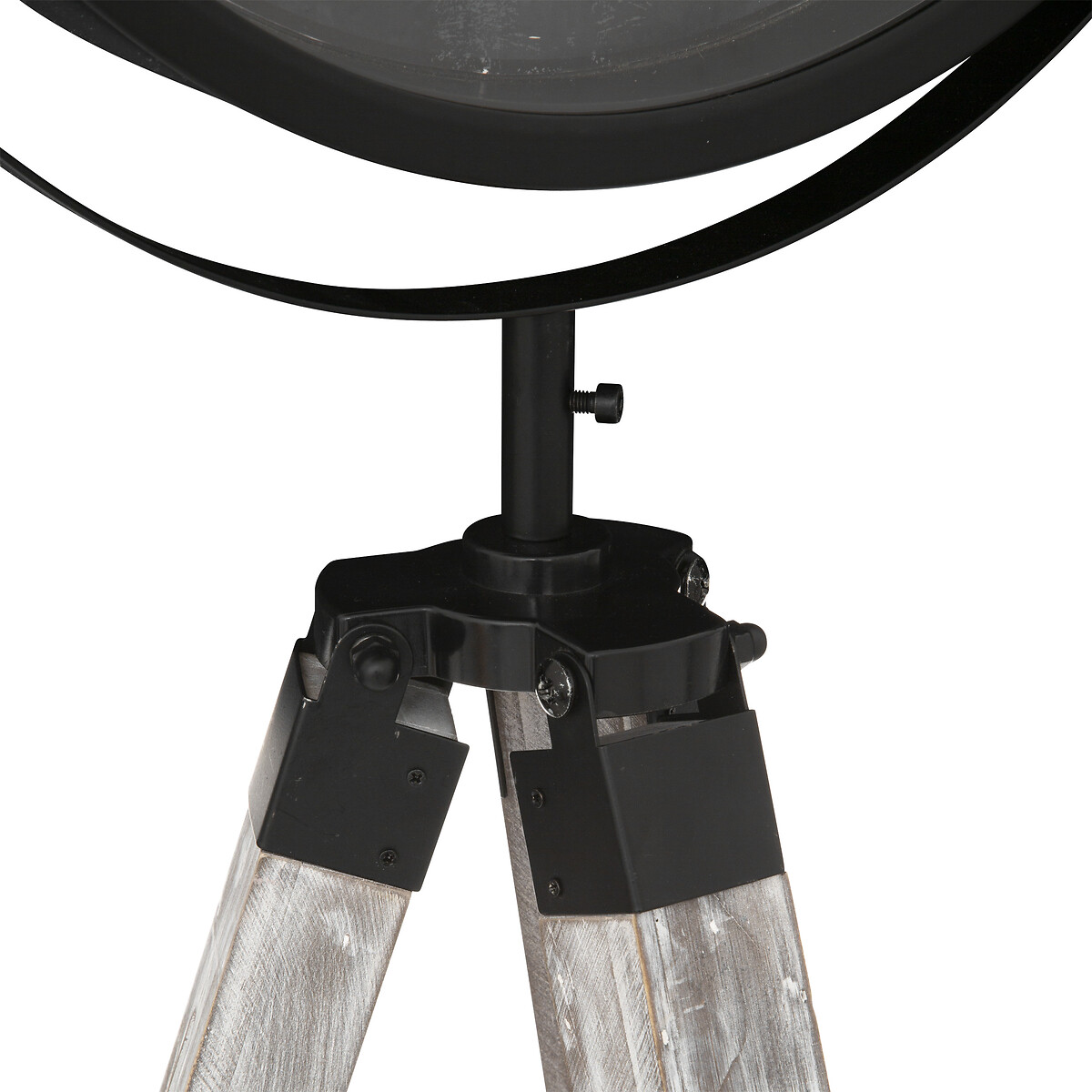 Rel&oacute;gio de ch&atilde;o ATIKA preto com trip&eacute; 150cm