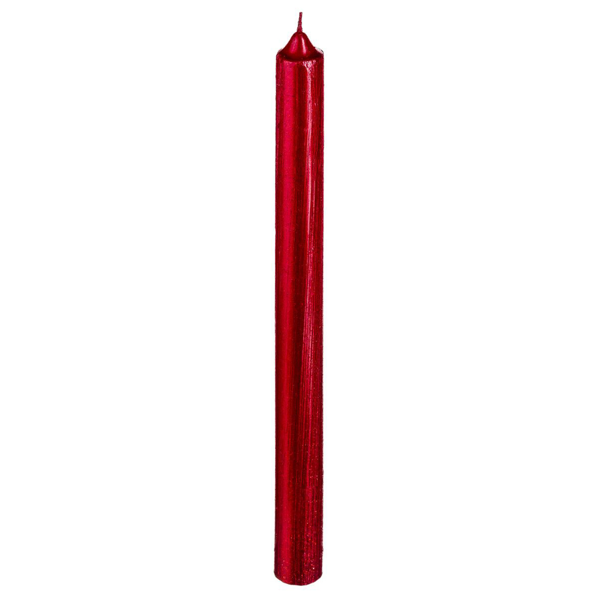 Conjunto de 4 velas natal&iacute;cias vermelhas