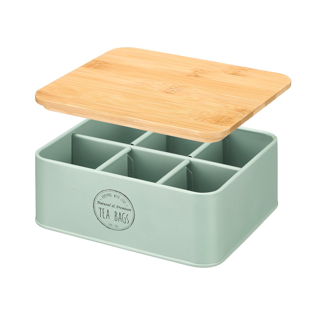 Caixa para cha em metal