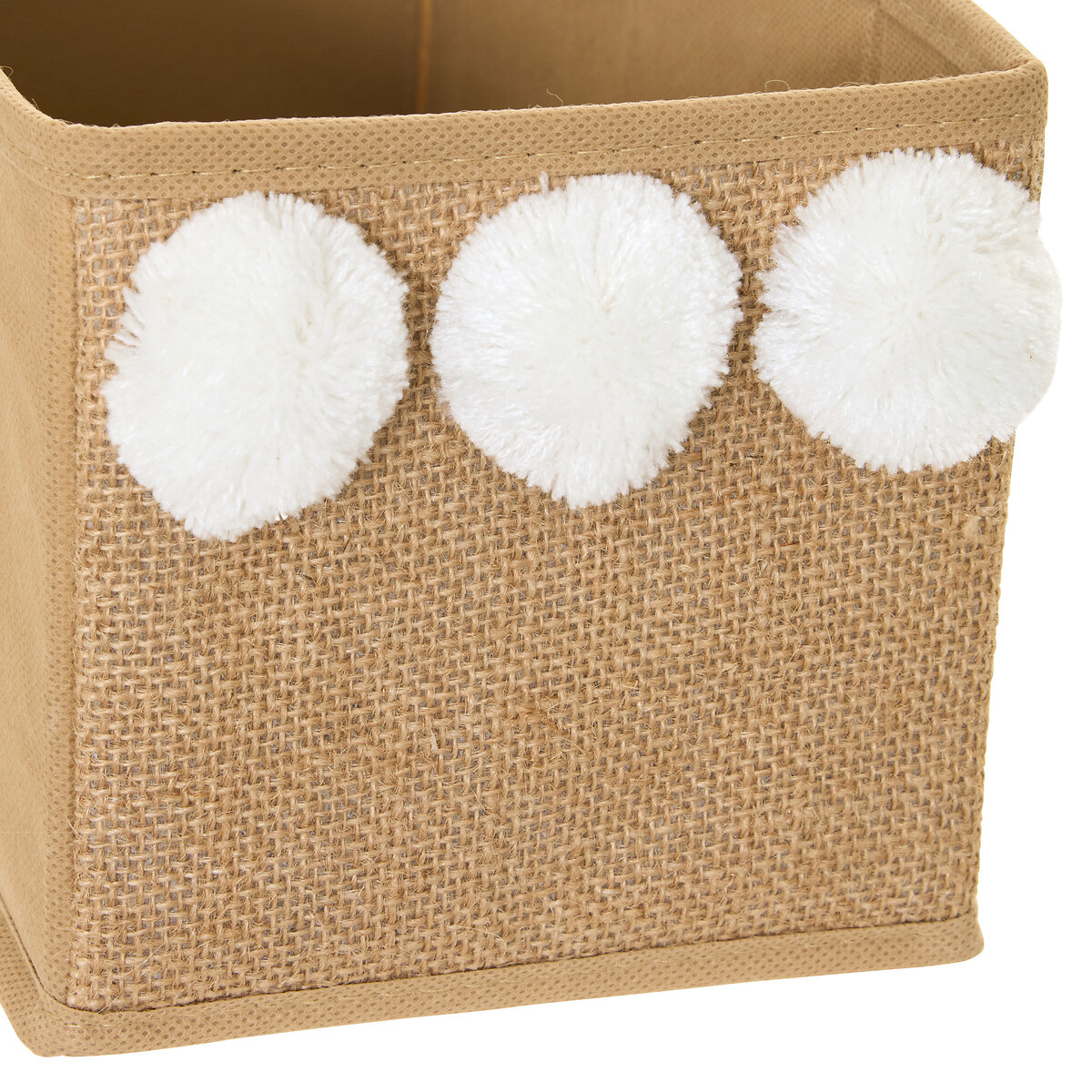 Caixa de arruma&ccedil;&atilde;o laranja em ju