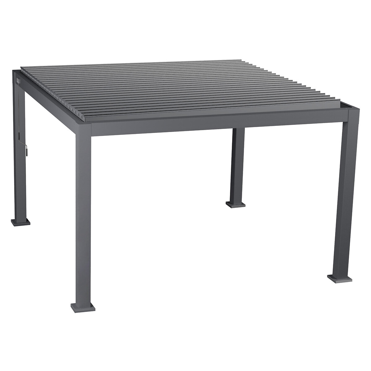 P&eacute;rgola &Eacute;VORA cinza graphite 3,6x3,6m