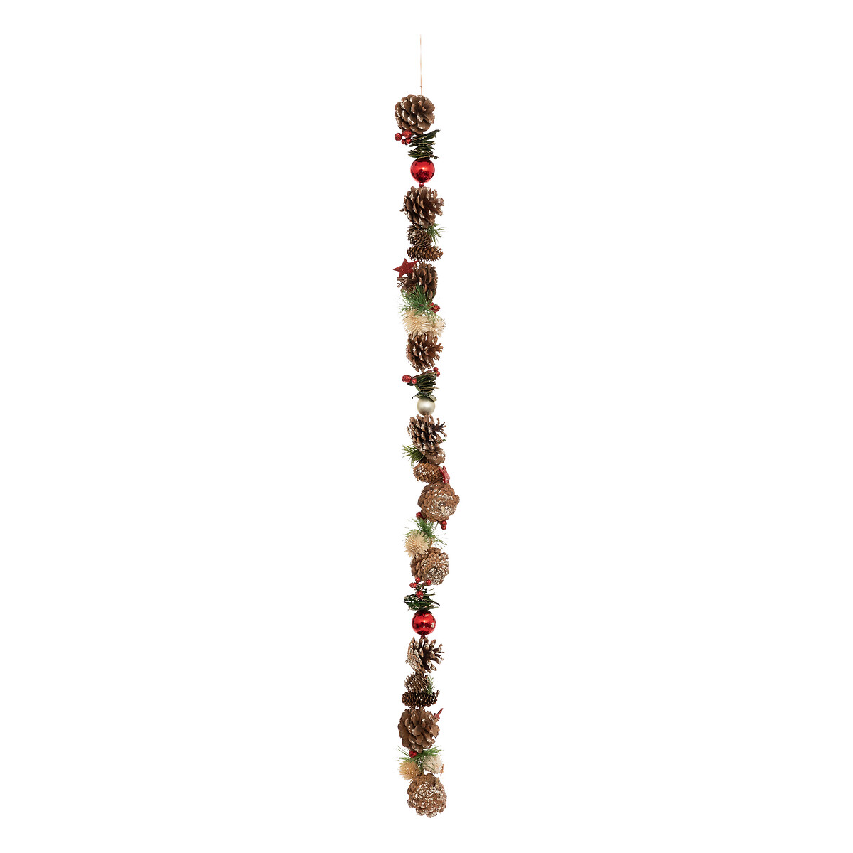 Grinalda com pinhas e bolas 100cm