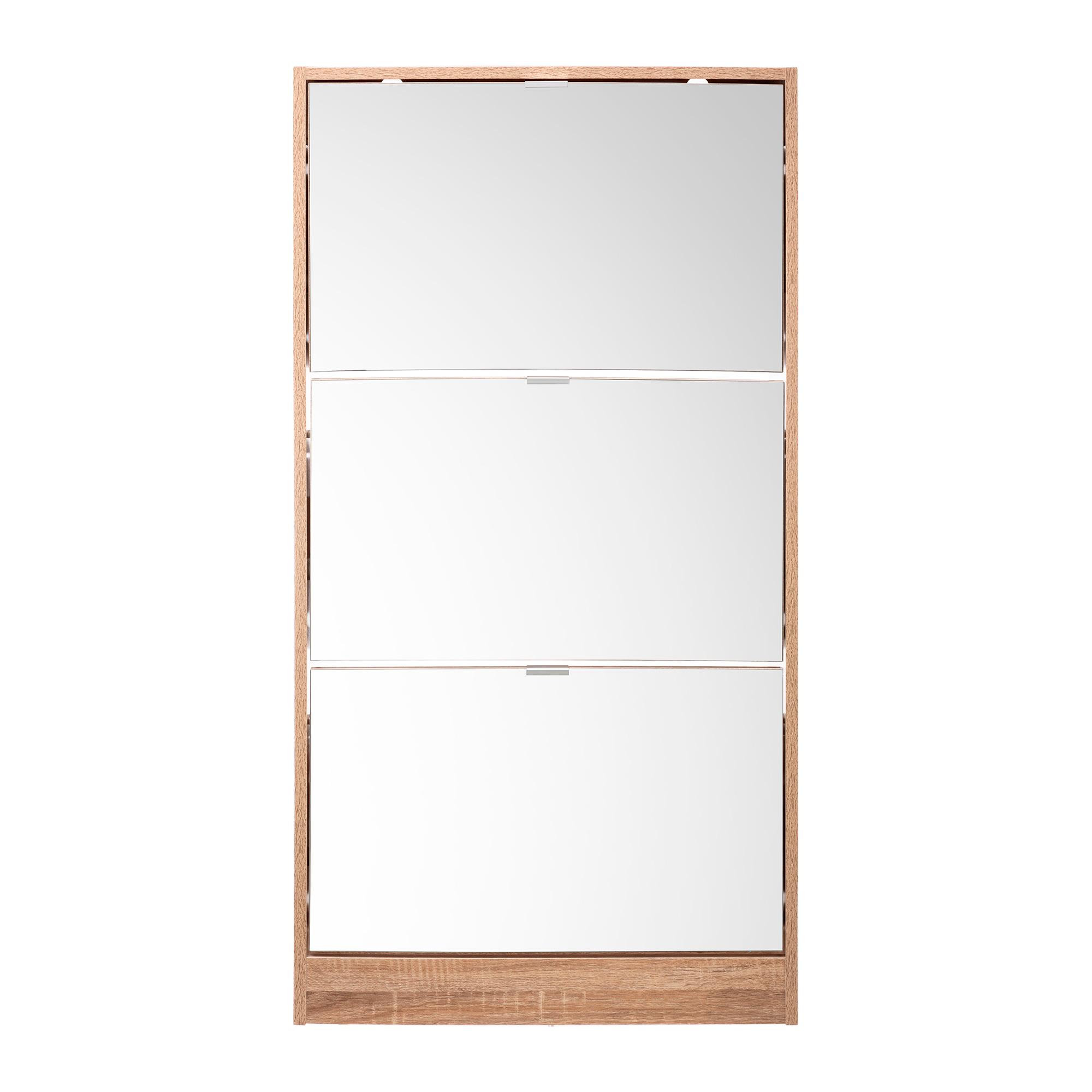 Sapateira em madeira com 3 gavetas espelhadas