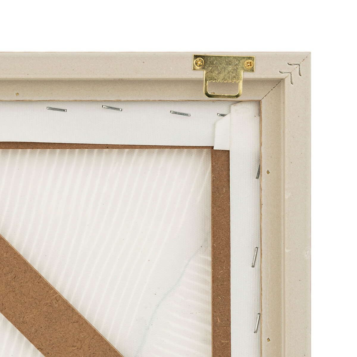 Quadro decorativo KOHANA com relevo branco