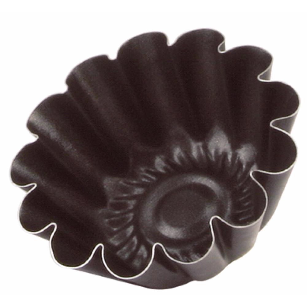 Conjunto de 4 formas caneladas para queques 9cm