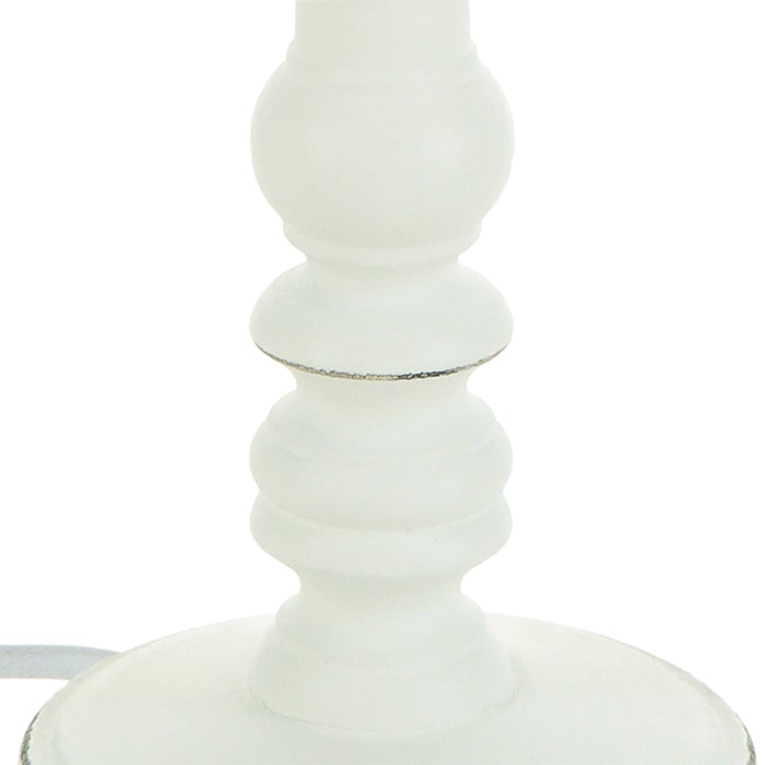 Candeeiro de mesa LEO branco em madeira