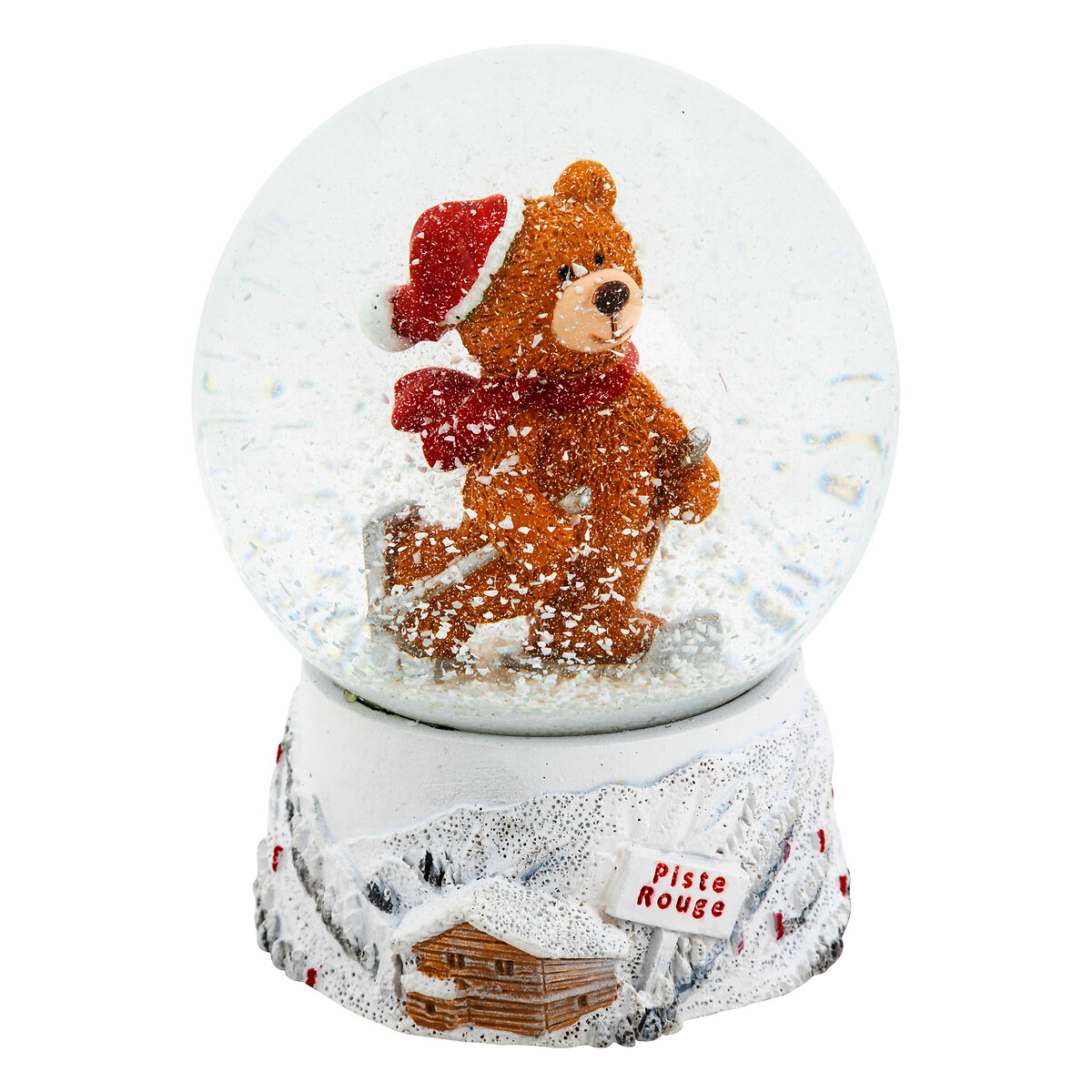 Globo de neve com ursinho SKI D8cm