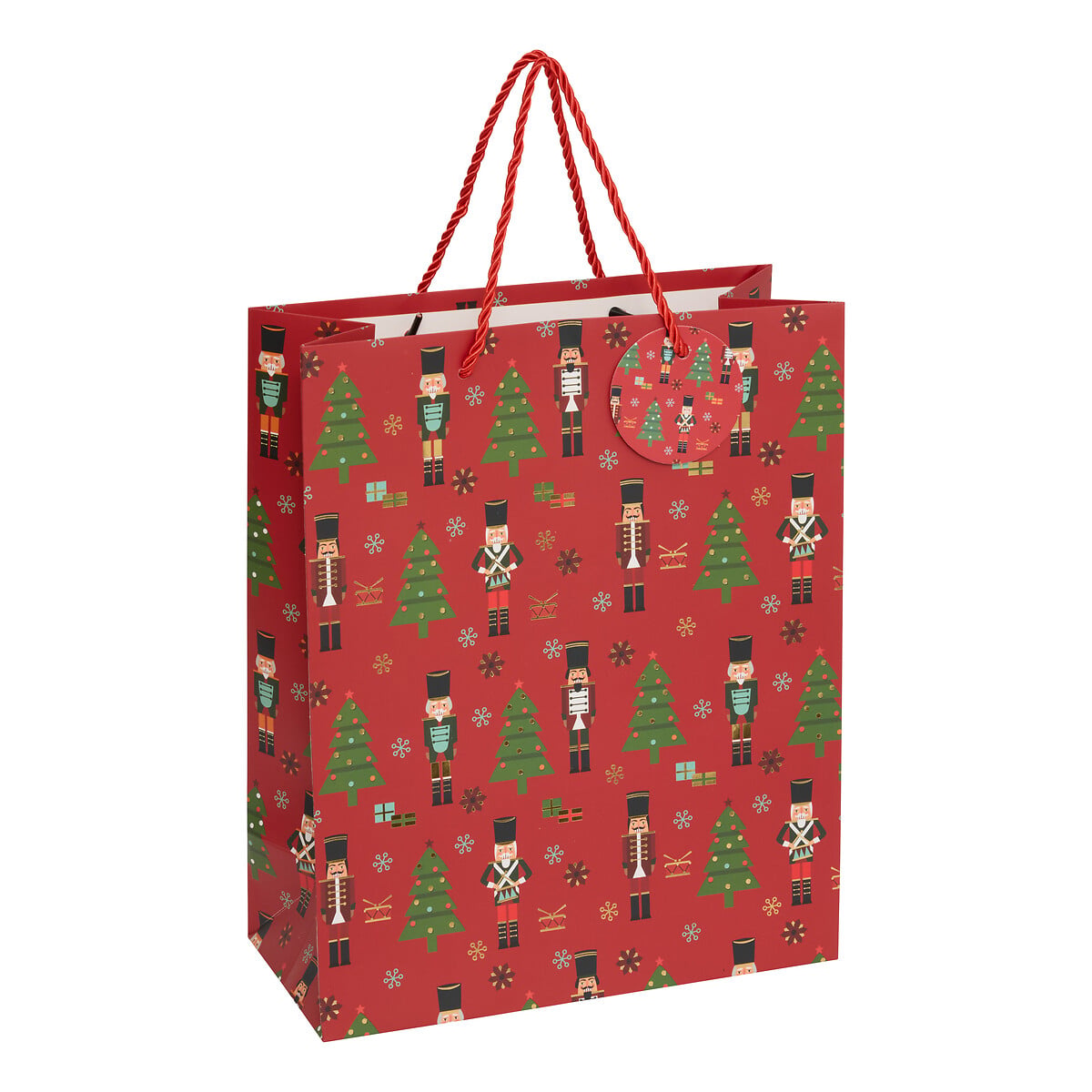 Saco oferta com figuras natalicias 26x12x32cm